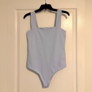 Double-Layered Seamless Fabric Squareneck Bodysuit